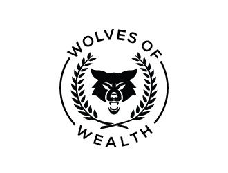 Wolves Of Wealth  logo design by keptgoing
