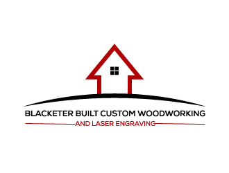 Blacketer Built Custom Woodworking and laser Engraving logo design by aryamaity