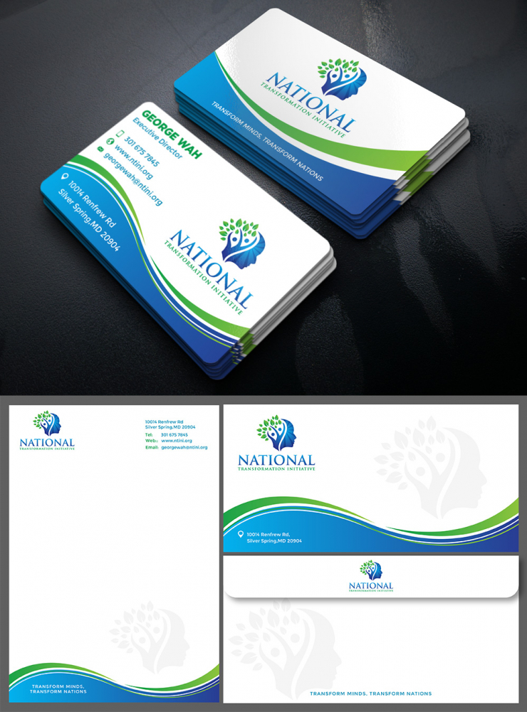 NATIONAL TRANSFORMATION INITIATIVE  logo design by Gelotine