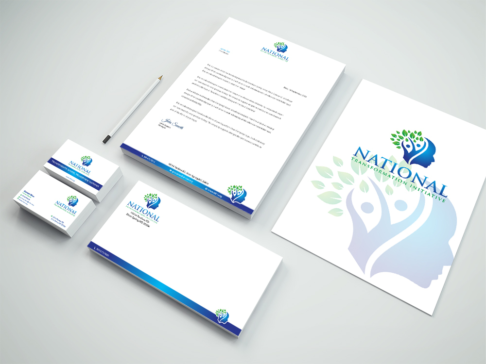 NATIONAL TRANSFORMATION INITIATIVE  logo design by Sofia Shakir