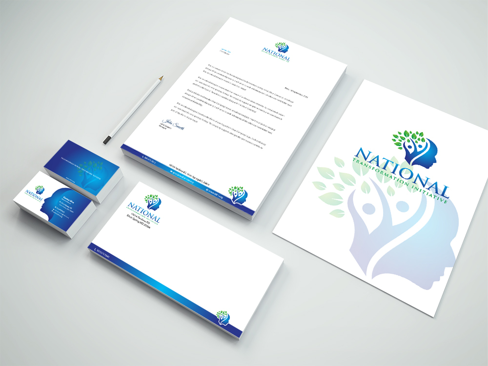 NATIONAL TRANSFORMATION INITIATIVE  logo design by Sofia Shakir