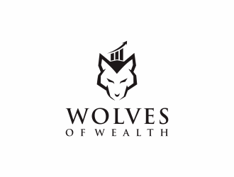 Wolves Of Wealth  logo design by kaylee