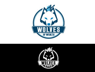Wolves Of Wealth  logo design by fawadyk