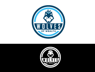 Wolves Of Wealth  logo design by fawadyk