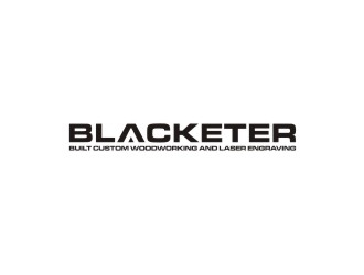 Blacketer Built Custom Woodworking and laser Engraving logo design by bombers