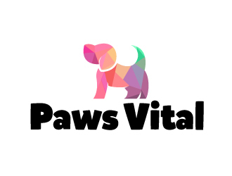 Paws Vital logo design by ElonStark