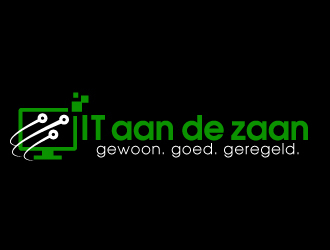 IT aan de zaan logo design by jaize