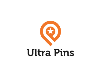 Ultra Pins logo design by pel4ngi