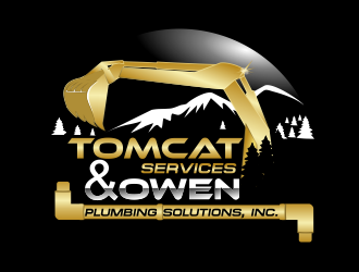 TomCat Services & Owen Plumbing Solutions, Inc. logo design by Msinur