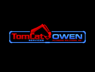 TomCat Services & Owen Plumbing Solutions, Inc. logo design by sakarep