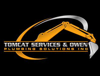 TomCat Services & Owen Plumbing Solutions, Inc. logo design by gearfx