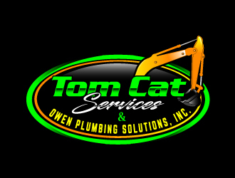 TomCat Services & Owen Plumbing Solutions, Inc. logo design by Suvendu