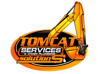 TomCat Services & Owen Plumbing Solutions, Inc. logo design by Suvendu