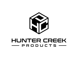 Hunter Creek Products logo design by funsdesigns