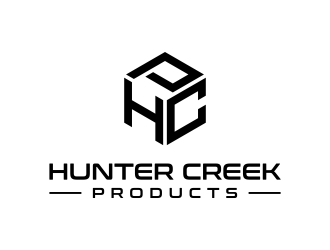 Hunter Creek Products logo design by funsdesigns
