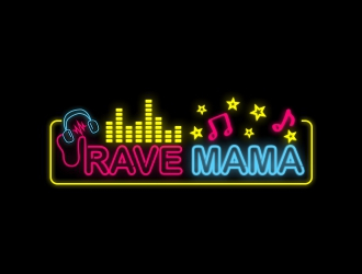Rave Ma2 or Rave Mama logo design by rizuki