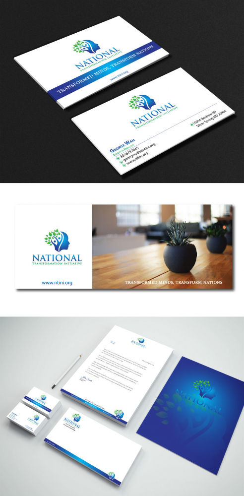 NATIONAL TRANSFORMATION INITIATIVE  logo design by Sofia Shakir