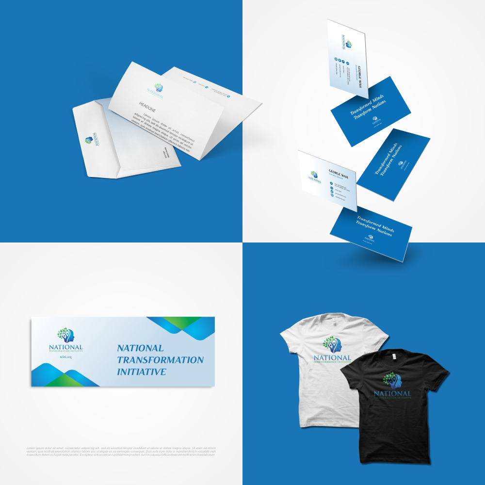 NATIONAL TRANSFORMATION INITIATIVE  logo design by ngattboy