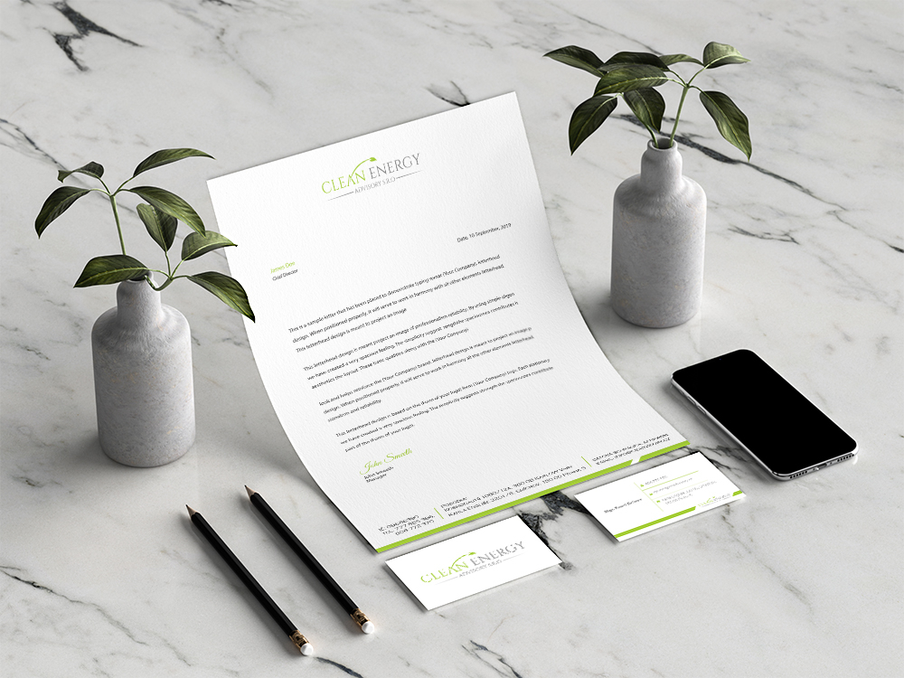 Clean Energy Advisory s.r.o. logo design by Sofia Shakir