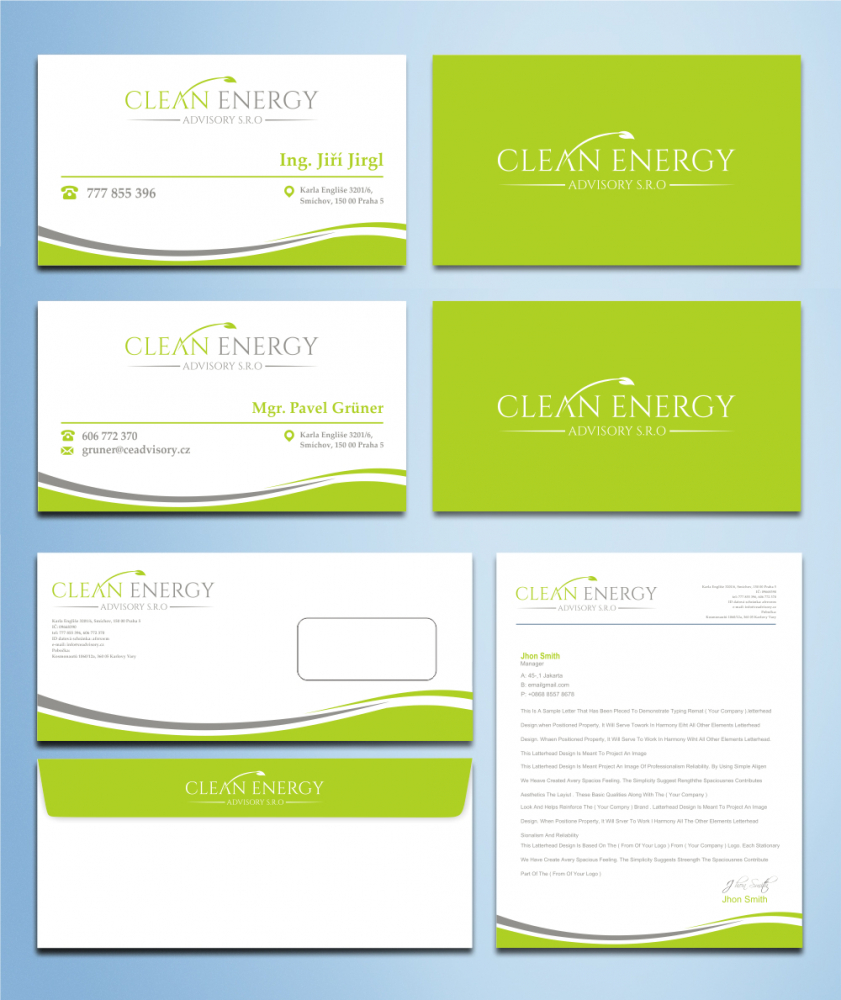 Clean Energy Advisory s.r.o. logo design by zizze23