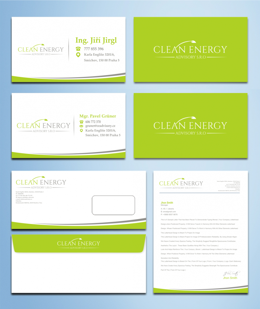 Clean Energy Advisory s.r.o. logo design by zizze23