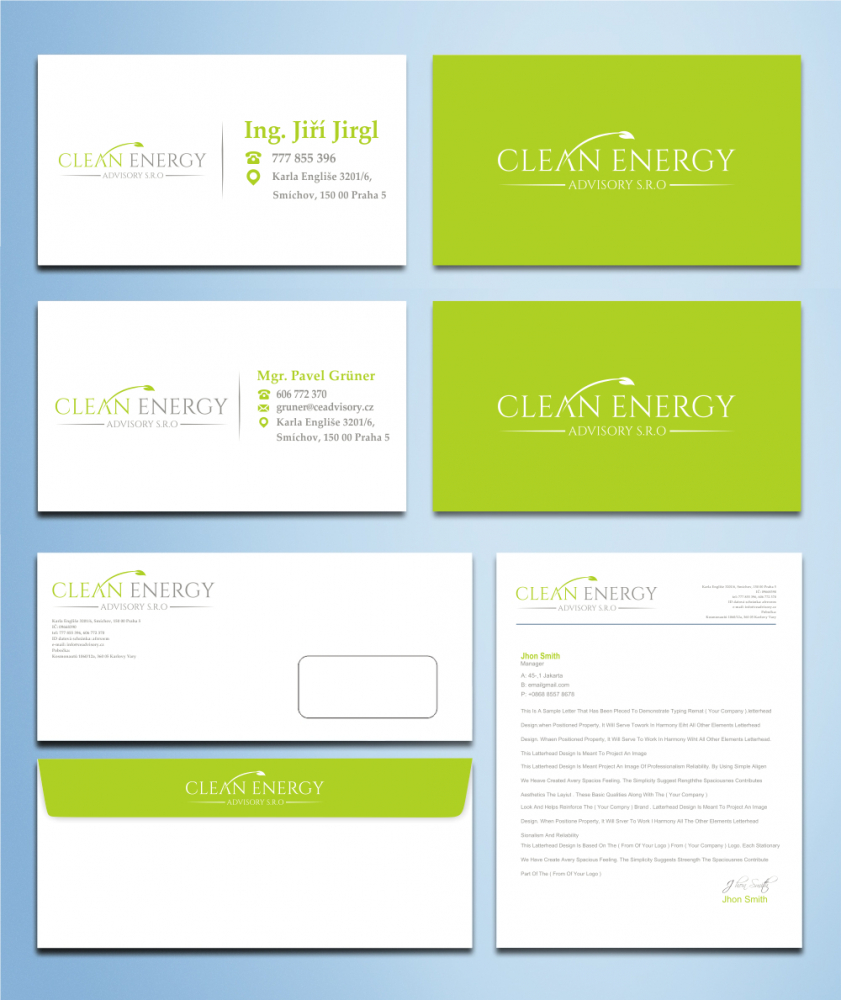 Clean Energy Advisory s.r.o. logo design by zizze23