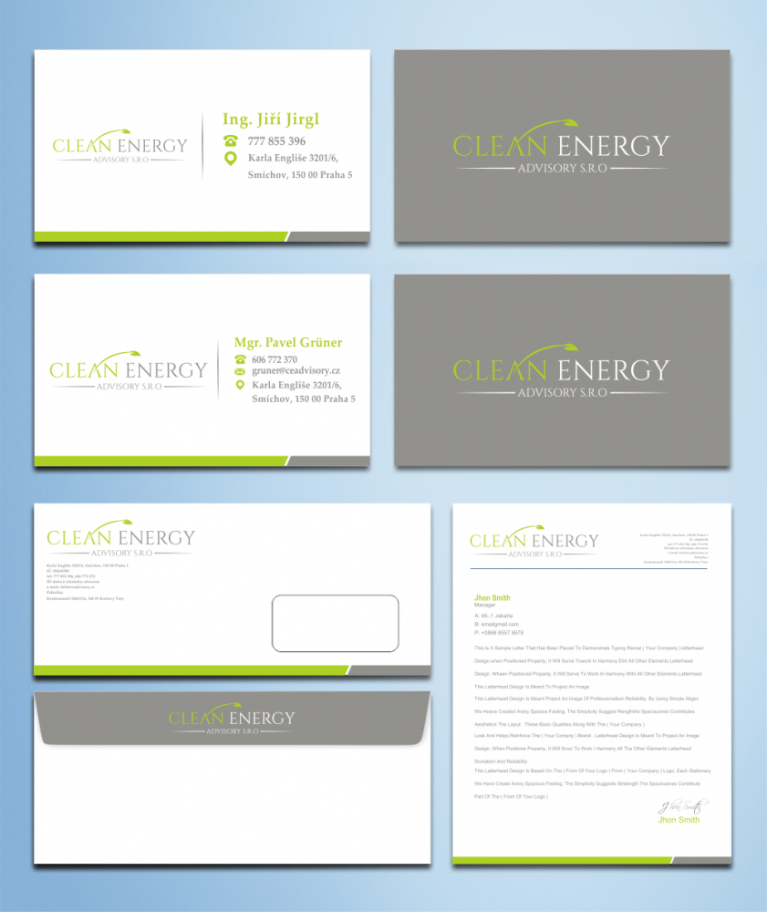 Clean Energy Advisory s.r.o. logo design by zizze23