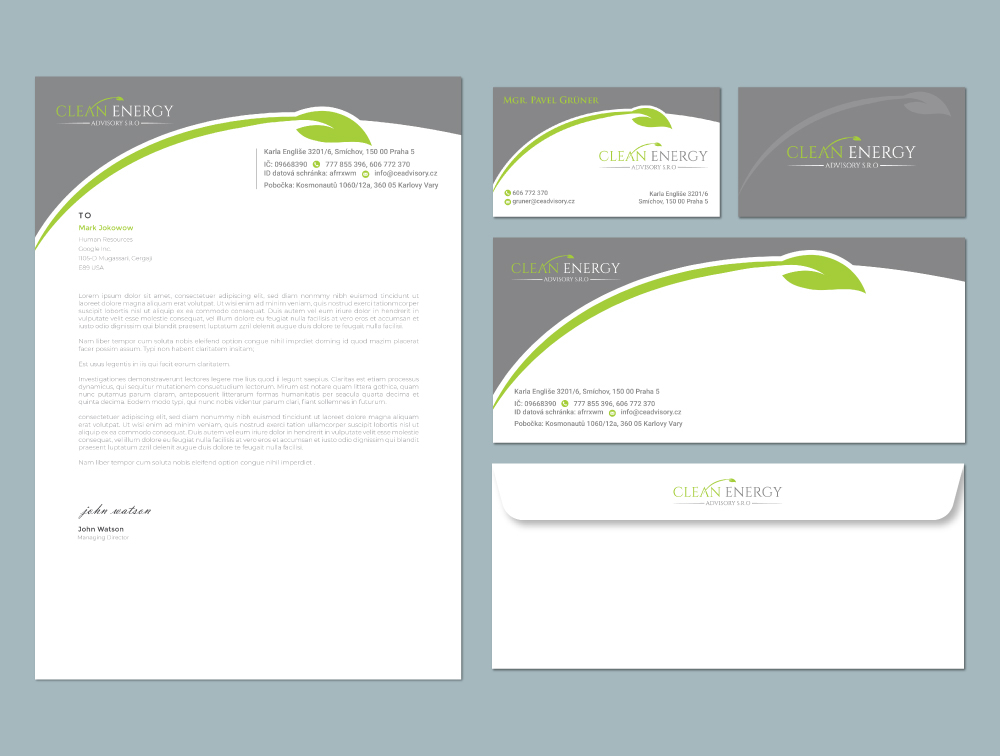 Clean Energy Advisory s.r.o. logo design by Boomstudioz