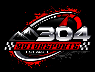 304Motorsports logo design by LucidSketch