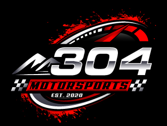 304Motorsports logo design by LucidSketch