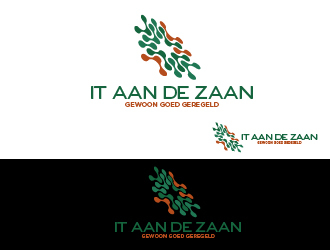 IT aan de zaan logo design by fawadyk