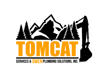 TomCat Services & Owen Plumbing Solutions, Inc. logo design by MarkindDesign