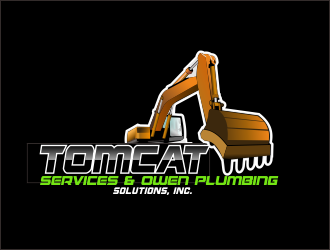TomCat Services & Owen Plumbing Solutions, Inc. logo design by bosbejo