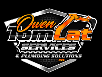 TomCat Services & Owen Plumbing Solutions, Inc. logo design by aRBy