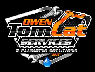 TomCat Services & Owen Plumbing Solutions, Inc. logo design by aRBy