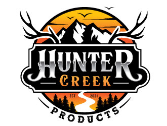 Hunter Creek Products logo design by REDCROW