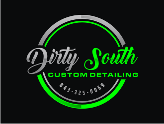 Dirty South Custom Detailing logo design by Artomoro