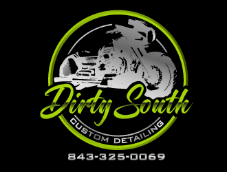Dirty South Custom Detailing logo design by gearfx