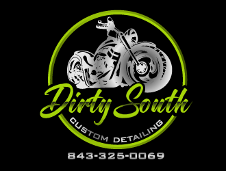 Dirty South Custom Detailing logo design by gearfx