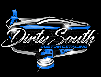 Dirty South Custom Detailing logo design by ElonStark