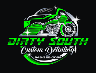Dirty South Custom Detailing logo design by Rizqy