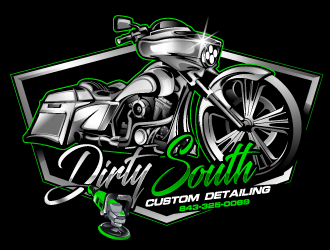 Dirty South Custom Detailing logo design by Suvendu
