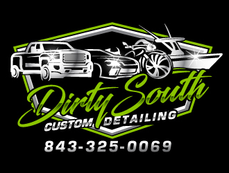 Dirty South Custom Detailing logo design by Suvendu