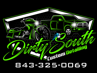 Dirty South Custom Detailing logo design by Suvendu