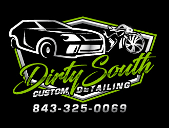 Dirty South Custom Detailing logo design by Suvendu