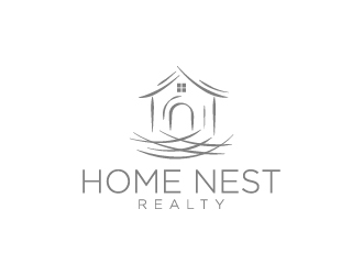 Home Nest Realty logo design by wongndeso