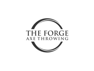 The Forge Axe Throwing logo design by bombers