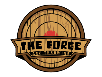 The Forge Axe Throwing logo design by Kruger