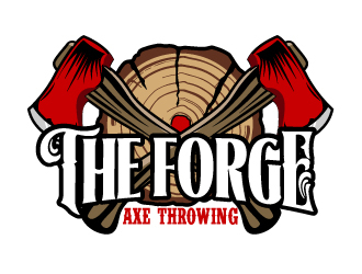 The Forge Axe Throwing logo design by ElonStark