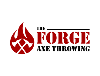 The Forge Axe Throwing logo design by cintoko
